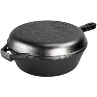 Lodge - Wanderlust 3.2 Quart Seasoned Cast Iron Cabin Combo Cooker